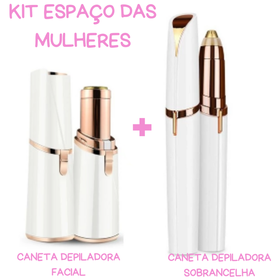 KIT CANETAS DEPILADORAS FACIAL + SOBRANCELHA