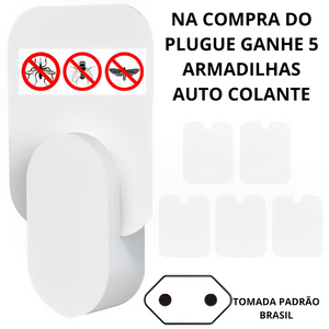 ARMADILHA PARA INSETOS KILL INSECT - COMPRE 1 PLUGUE E GANHE 5 ADESIVOS AUTO COLANTE